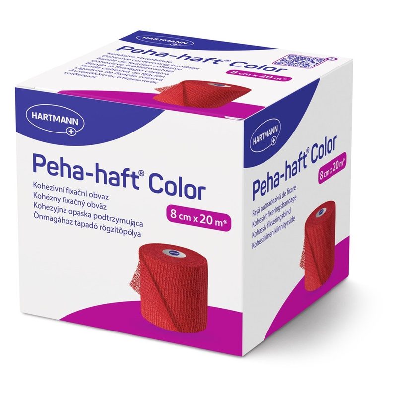 Hartmann Peha-Haft Color Rosu 8cm x 20m