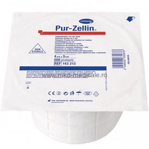 Hartmann Pur-Zellin 4x5cm x 500buc