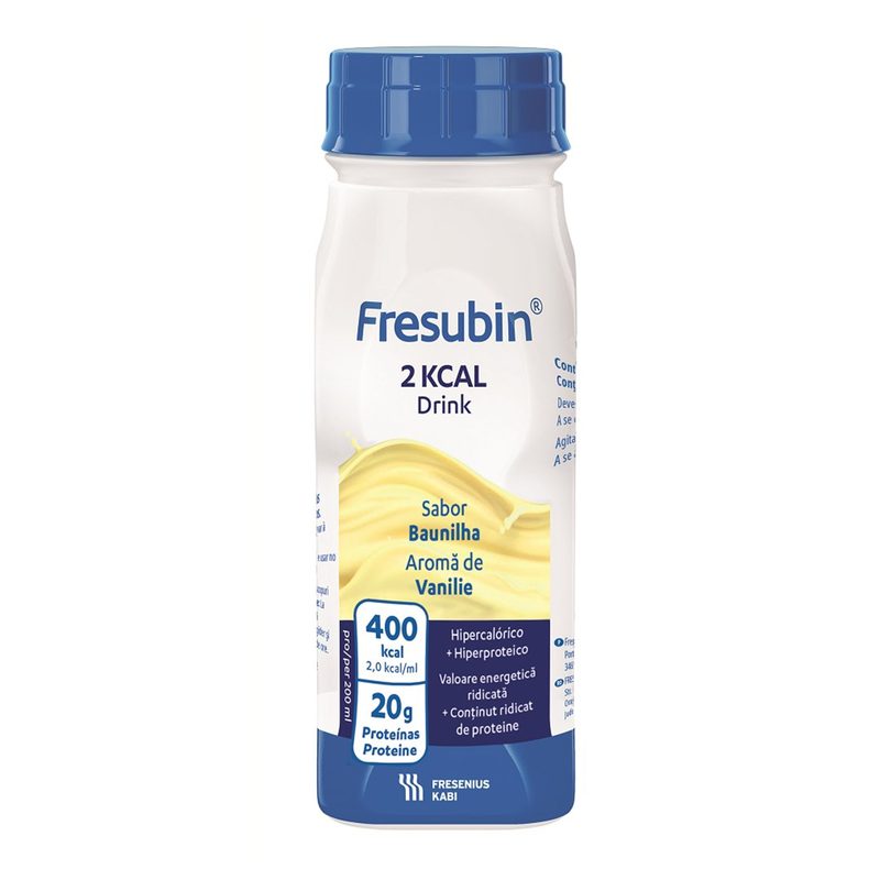 Fresubin 2 Kcal Drink Easybottle Vanilie 200ml x 4fl Fresenius Kabi