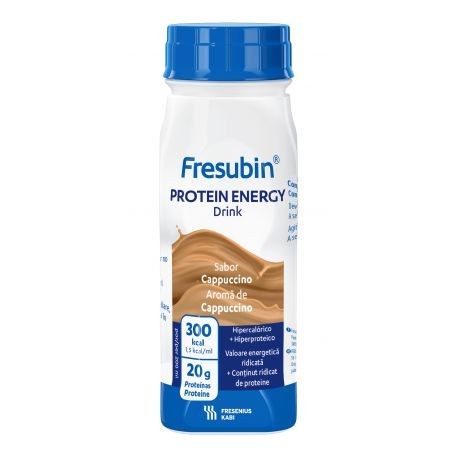 Fresubin Protein Energy Drink Easybottle Cappuccino 200ml x 4fl Fresenius Kabi