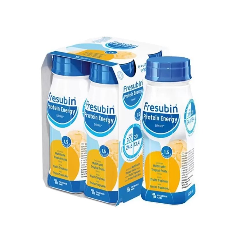 Fresubin Protein Energy Drink Easybottle Fructe Tropicale 200ml x 4fl Fresenius Kabi