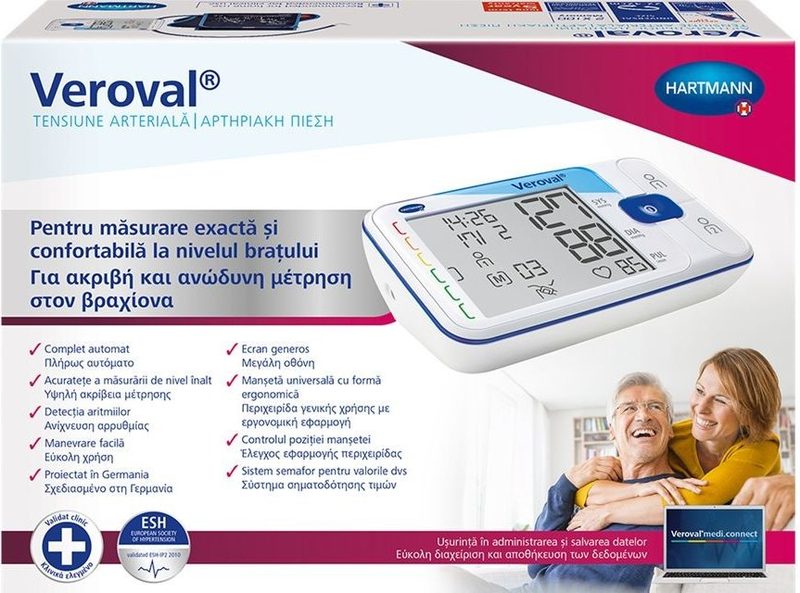 Hartmann Veroval Tensiometru Manseta Universala Brat+Taxa Verde 0,75+TVA