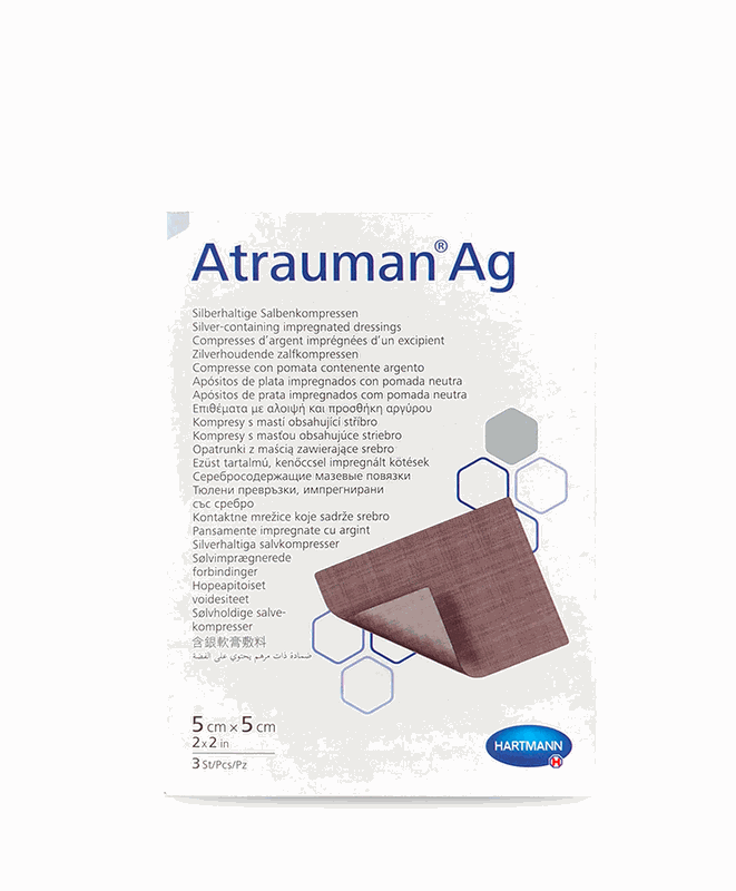 Hartmann Atrauman Ag Comprese Ung 5/5cm x 10buc