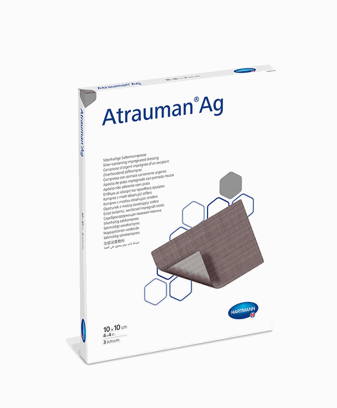 Hartmann Atrauman Ag Comprese Ung 10/10cm x 10buc
