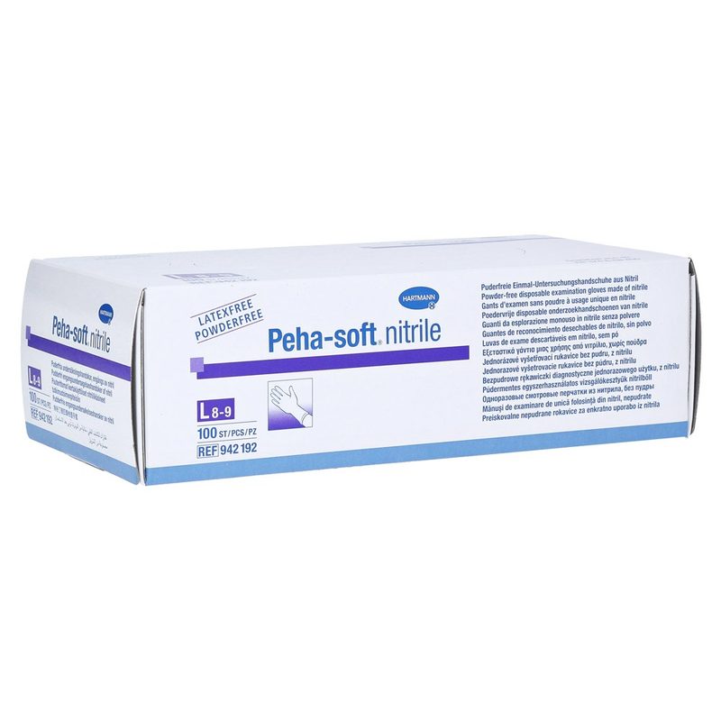 Hartmann Peha-Soft Manusi Nitril L Nepudrate Albastre x 100buc