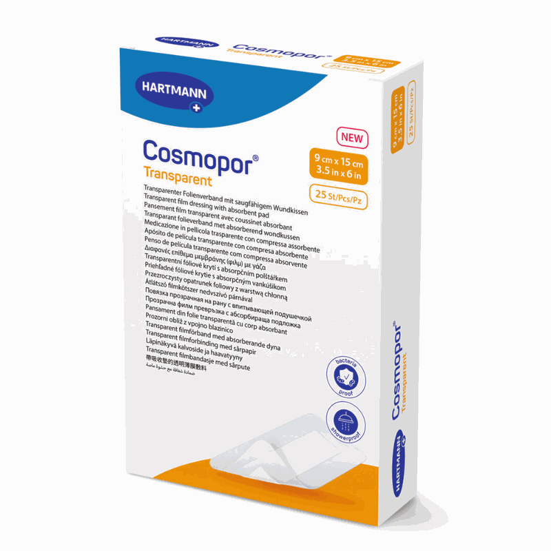 Hartmann Cosmopor Transparent 9cmx15cm x 25buc