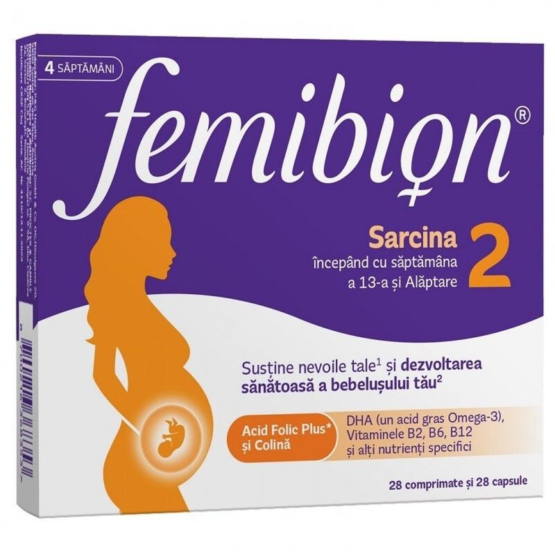 Femibion 2 Sarcina si Alaptare x 28cpr film+28cps Dr Reddy s