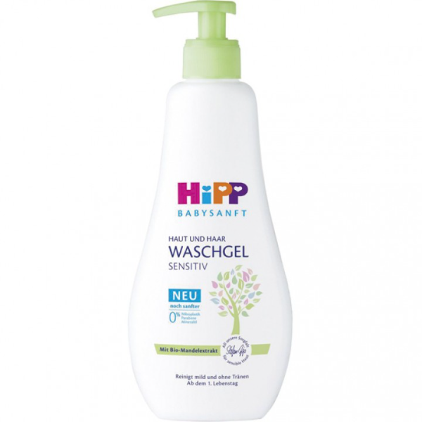 Hipp BabySanft Gel de Dus Piele si Par 400ml