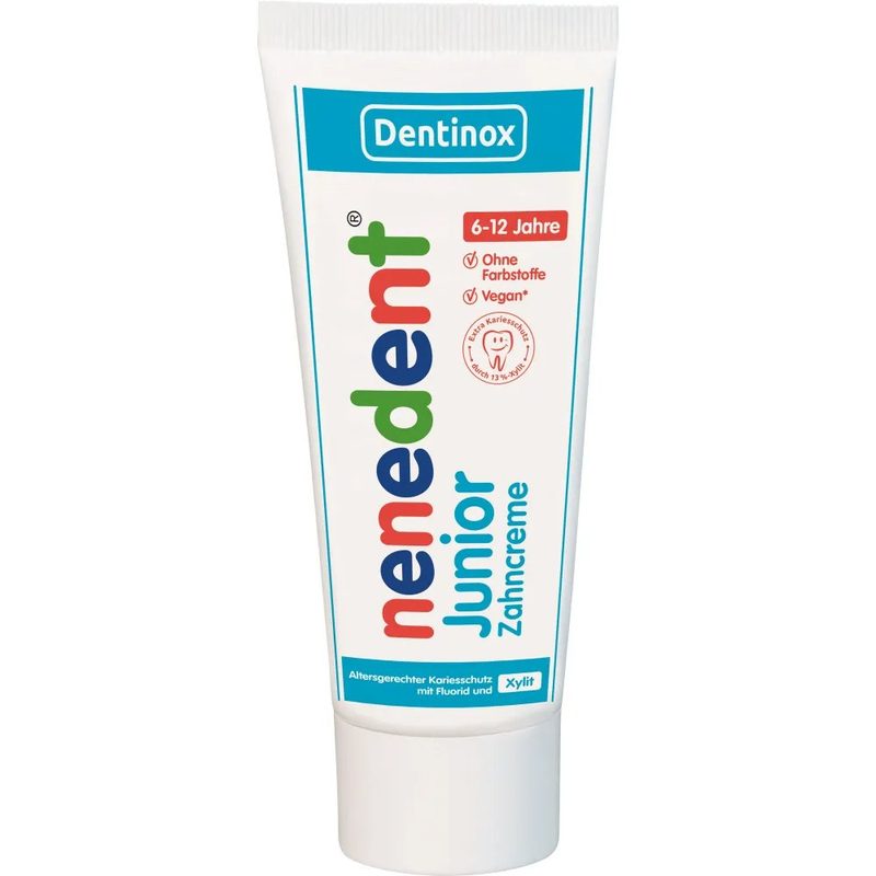 Nenedent Junior Pasta Dinti cu Fluor 6-12a 75ml Dentinox