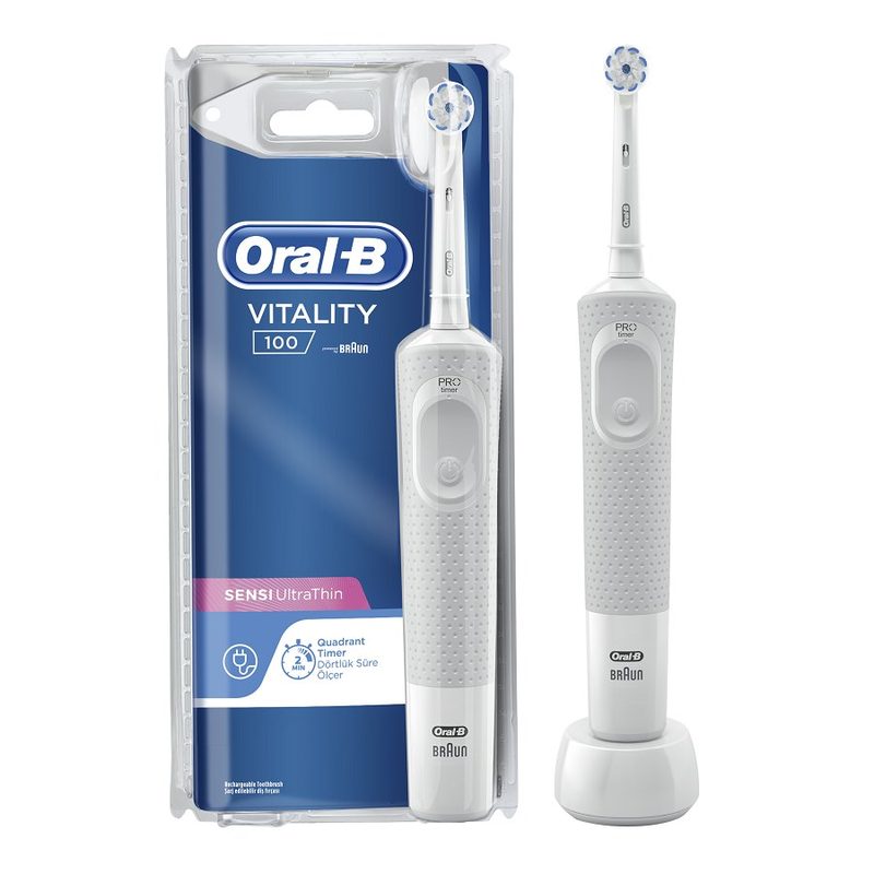 Oral B Periuta Electrica Braun 100 Vitality Sensi Ultra Thin