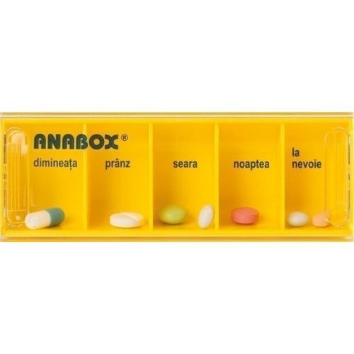 Anabox Cutii Zilnice Galben