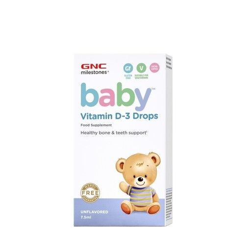 GNC Milestones Baby Vitamina D3 Drops 7,5ml