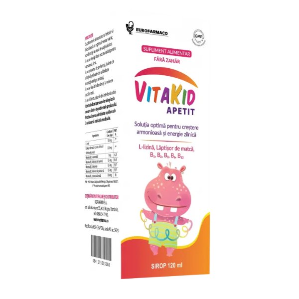 Vitakid Apetit Sirop 120ml Eurofarmaco