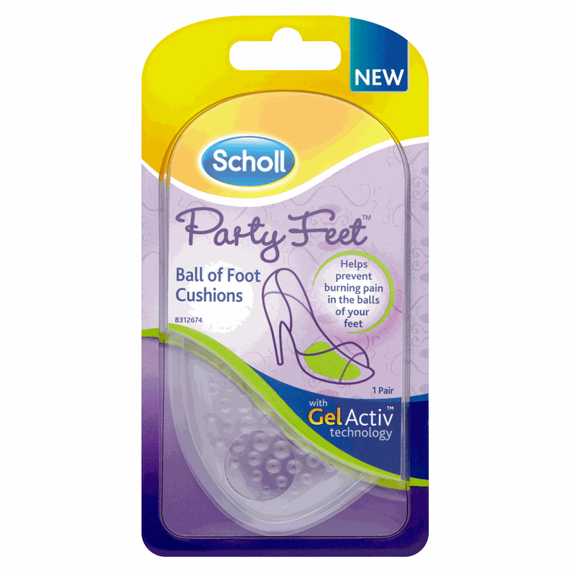 Scholl Party Feet Ball of Foot Cushions Pernite Bolta Plantara
