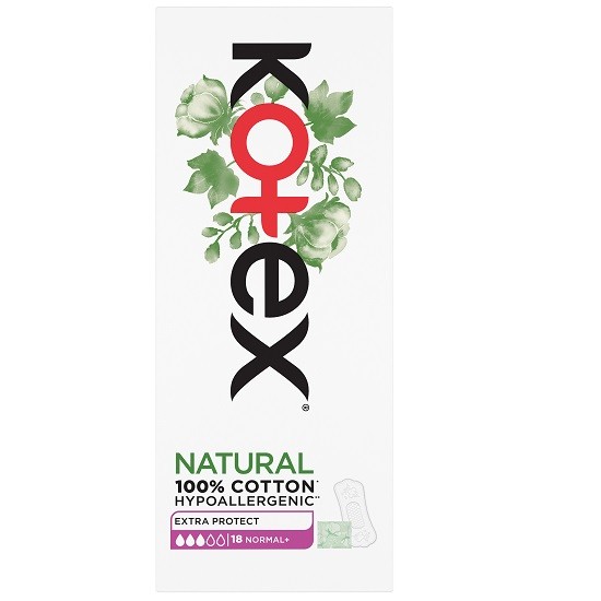Absorbante Zilnice Extra Protect Normal+ Natural x 18buc Kotex