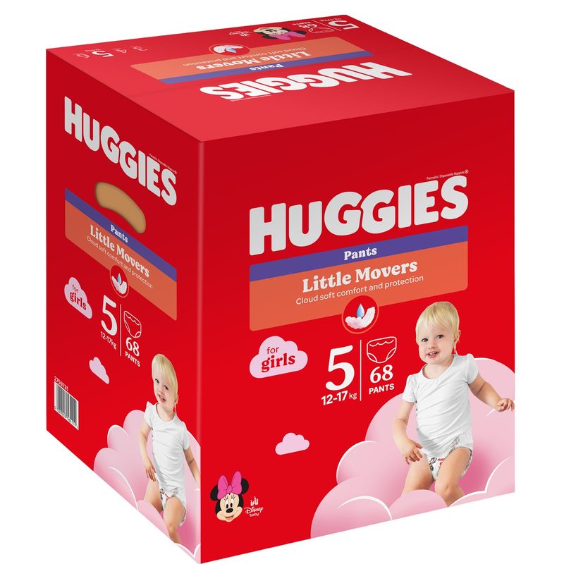 Huggies Pants nr.5 Girl 68buc 12-17kg