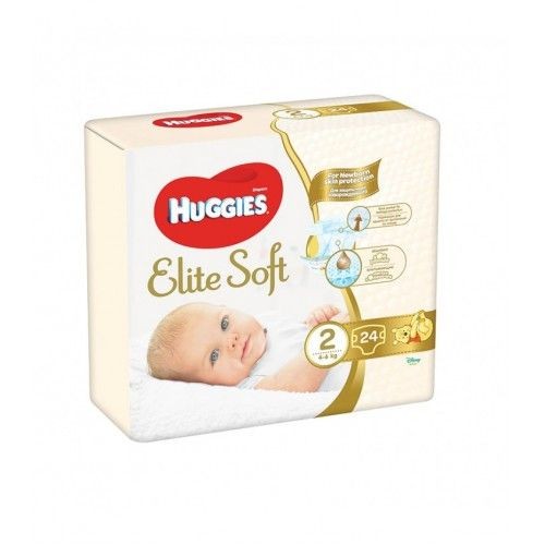 Huggies Elite Soft 2 (4-7kg) x 24buc (1)