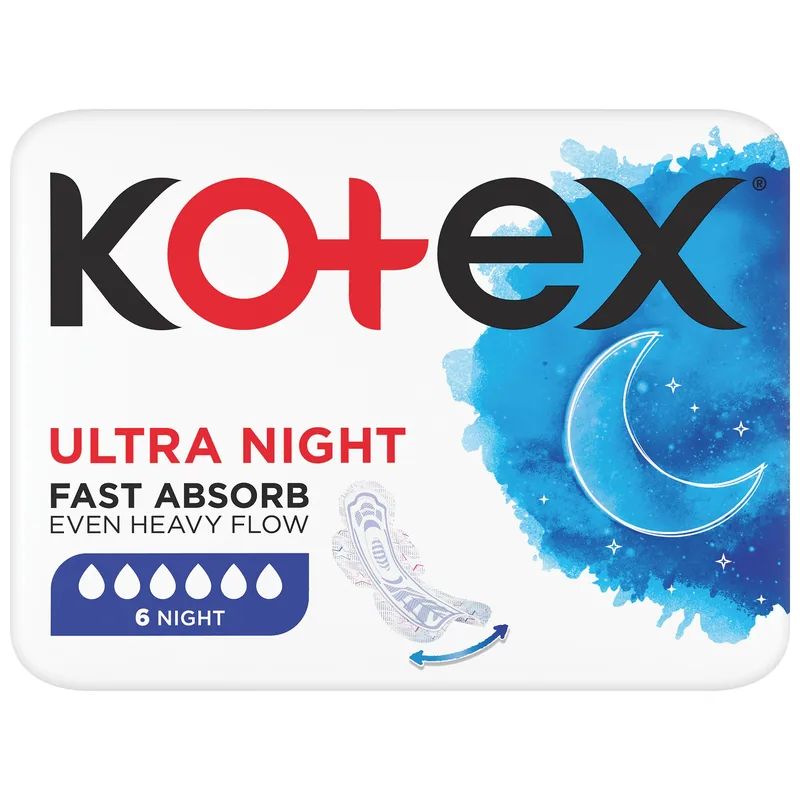 Absorbante de Noapte Ultra Night x 6buc Kotex