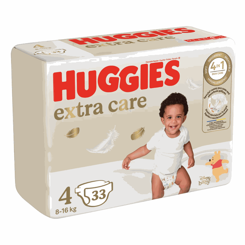 Huggies Extra Care 4 (8-16kg) x 33buc