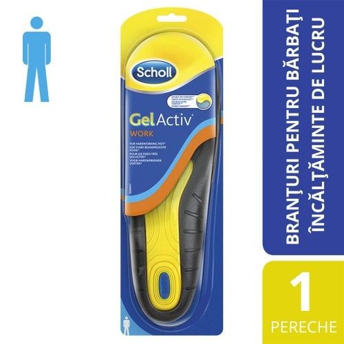 Scholl GelActiv Insoles Work Men