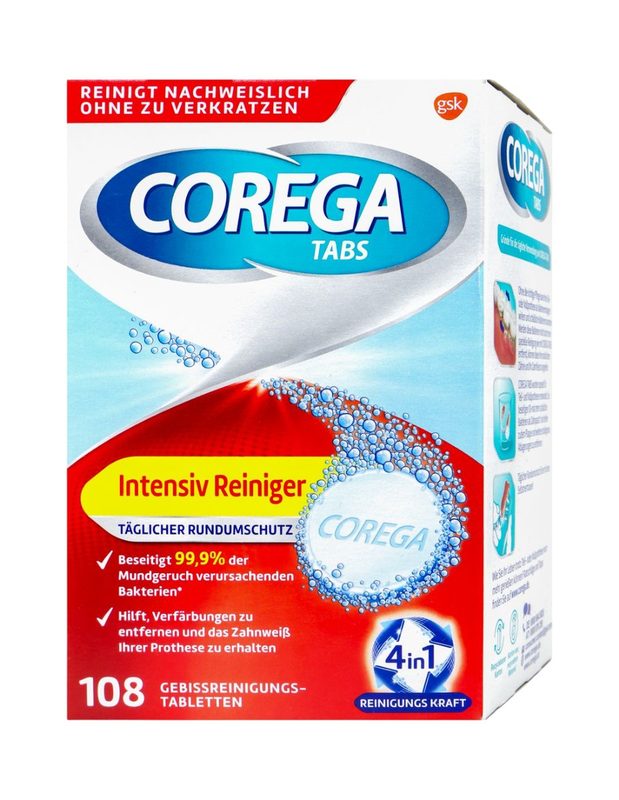 Corega Tabs Intensive Reiniger x 108cpr eff GSK