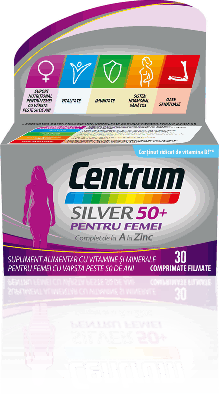 Centrum Silver 50+ pt Femei x 30cpr film Gsk