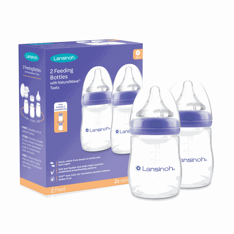 Lansinoh Biberon Natural Wave 160ml x 2buc