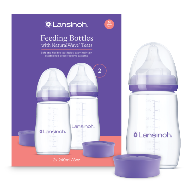 Lansinoh Biberon Natural Wave 240ml x 2buc