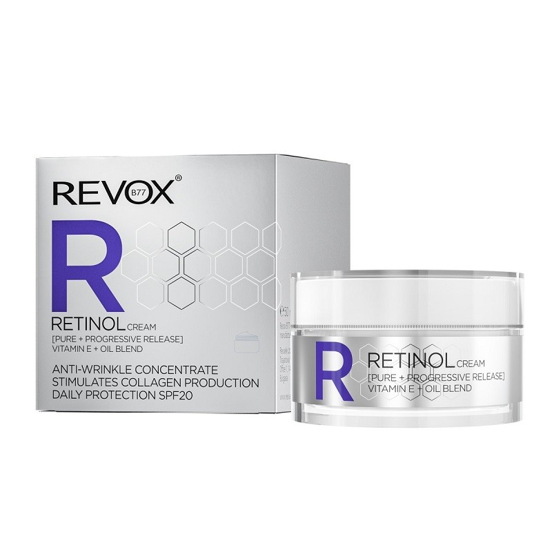 Revox Crema pt Fata cu Retinol si Protectie Solara SPF20 50ml