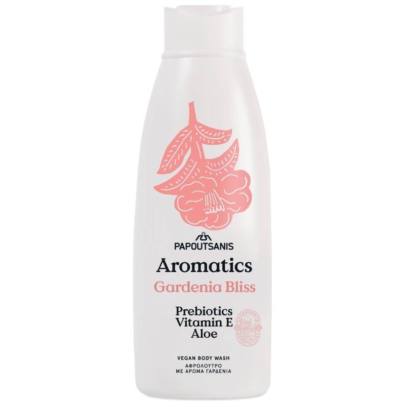 Aromatics Gel de Dus Vegan Gardenia Bliss Prebiotice si Vit E 650ml