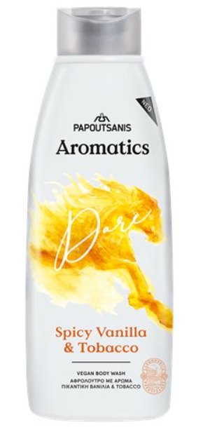 Aromatics Gel de Dus Vegan Vanilie Picanta si Tabac 600ml