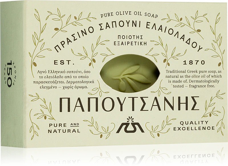 Sapun Ulei de Masline Verde 125g Papoutsanis