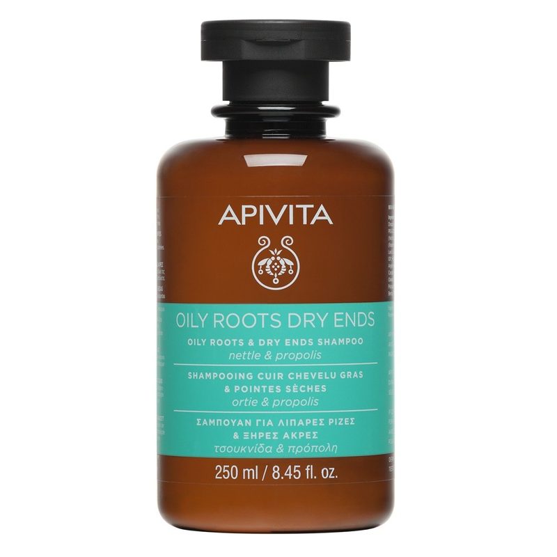Apivita Hair Sampon Radacini Grase si Varfuri Uscate 250ml