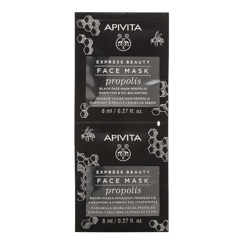 Apivita Express Masca cu Propolis Actiune Purifianta 8ml x 2buc