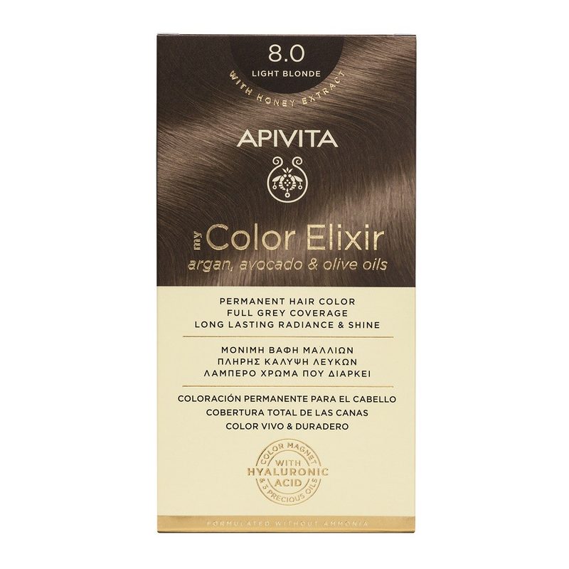 Apivita Hair Vopsea Par My Color Elixir N8.0