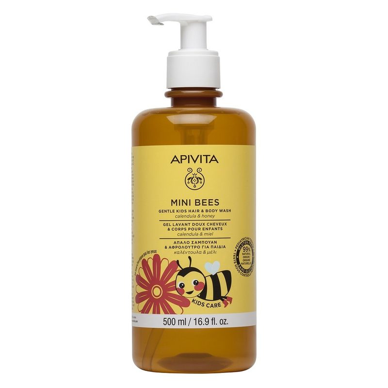 Apivita Gel Spalare Copii Par si Corp 500ml