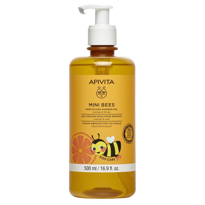 Apivita Mini Bees Gel de Dus Copii Miere Portocale 500ml