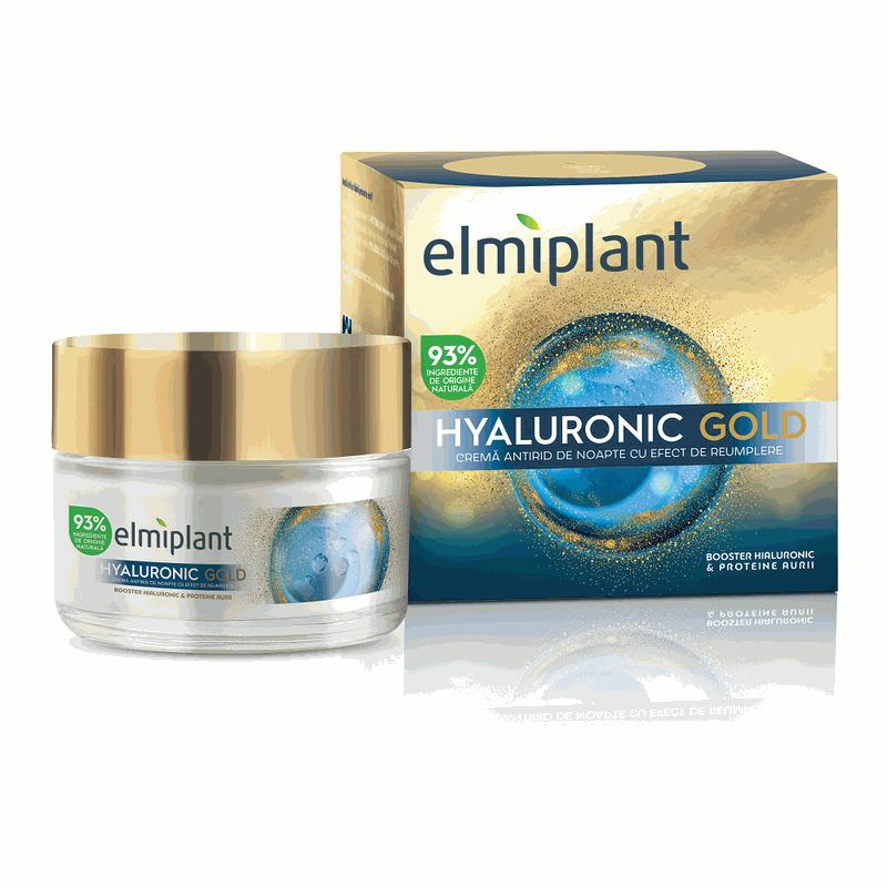 Elmiplant Hyaluronic Gold Crema Antirid de Noapte 50ml