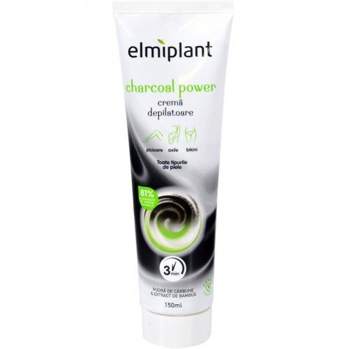 Elmiplant Crema Depilatoare cu Pudra de Carbune Charcoal Power 150ml