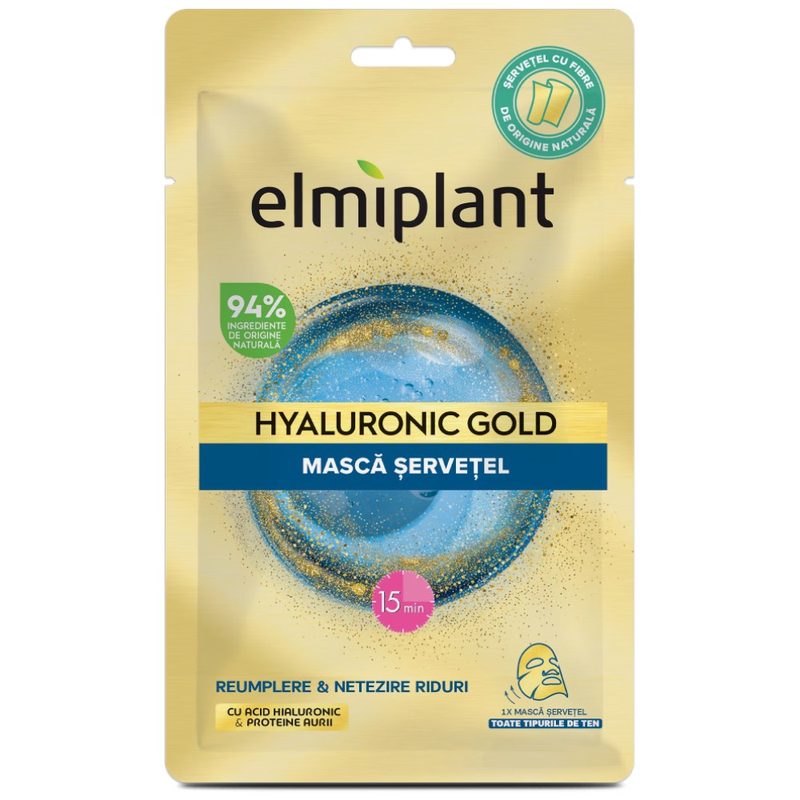 Elmiplant Hyaluronic Gold Masca Servetel 25ml