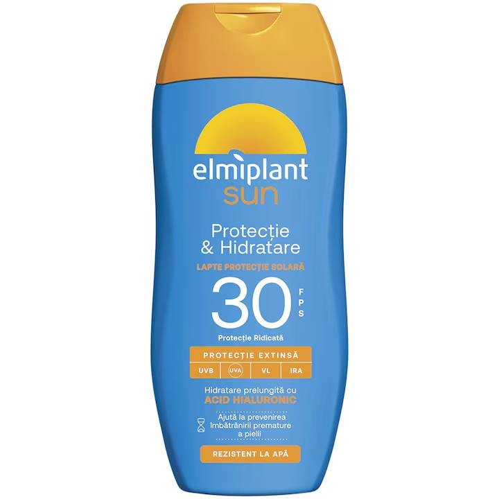 Elmiplant Sun Lapte Protectie Solara Ridicata SPF30 200ml