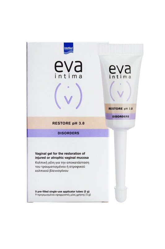 Eva Intima Restore pH 3.8 Gel Vaginal pt Refacerea Mucoasei x 9aplic Intermed