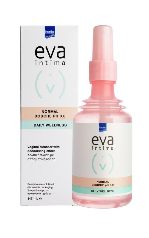 Eva Intima Normal Douche pH 3.0 Solutie de Curatare Vaginala cu Efect Dezodorizant 147ml Intermed