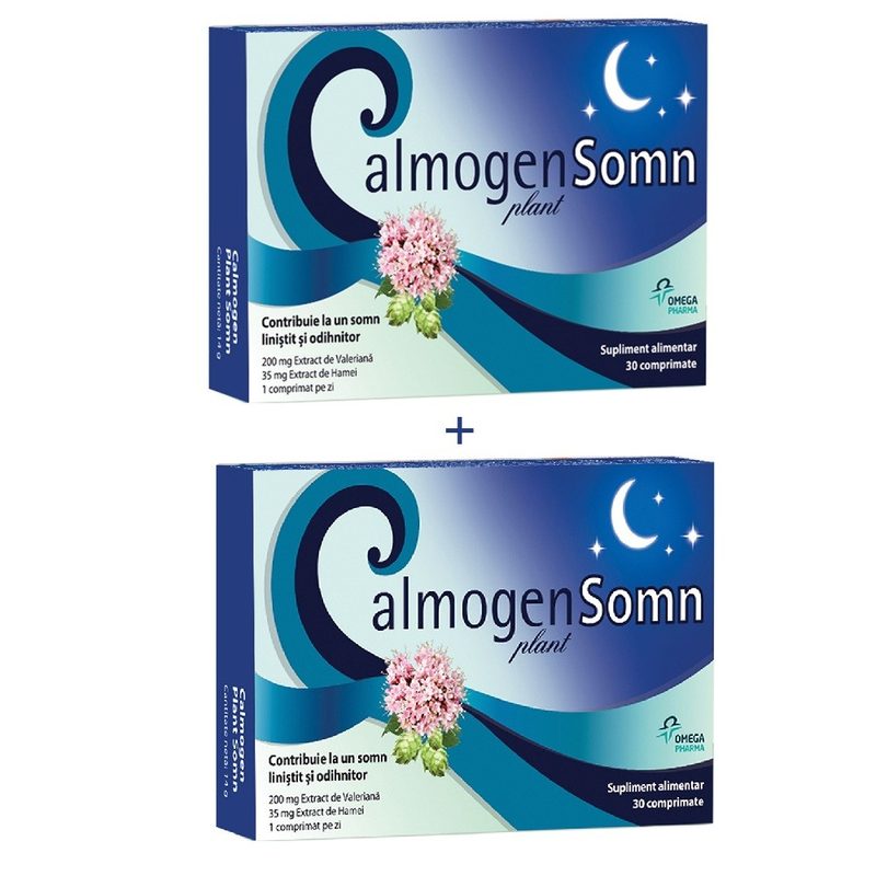 Calmogen Plant Somn x 30cpr Pachet 2 la pret de 1 Omega Pharma