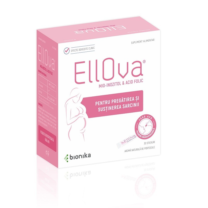EllOva Mio Inozitol si Acid Folic x 30stick Bionika