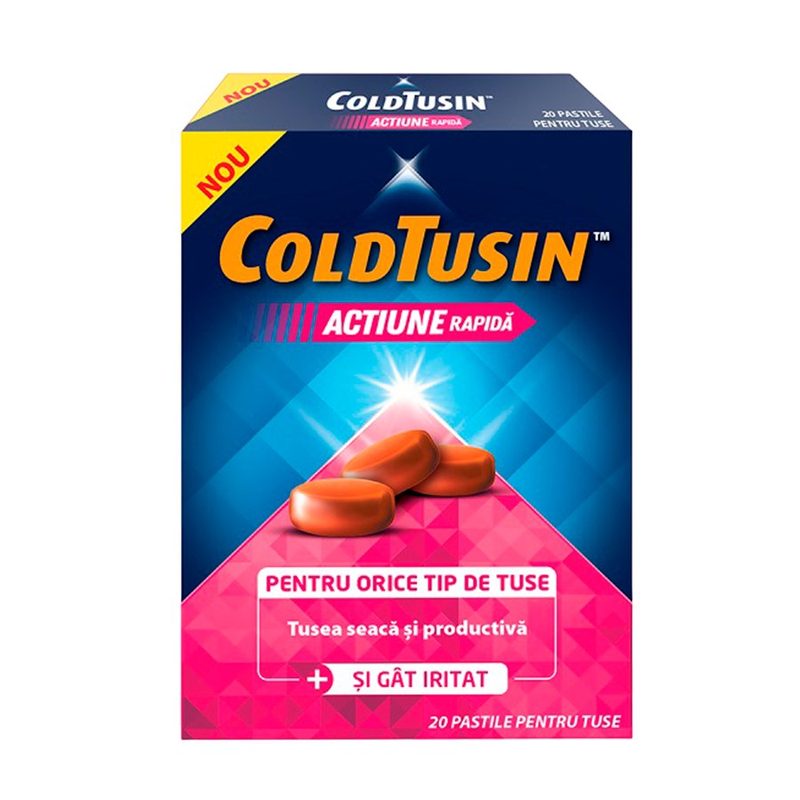 Coldtusin Actiune Rapida x 20pastile Perrigo
