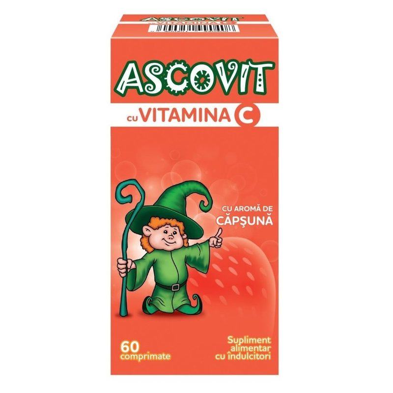 Ascovit Capsuni 100mg x 60cpr mast Omega Pharma