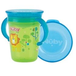 Nuby 414001 Wonder Cup 360 Decorat cu Manere 240ml +6l