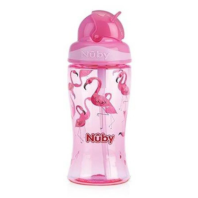 Nuby 414022 Tritan Pahar cu Pai Flip-It +4ani 360ml