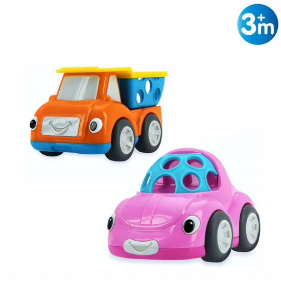 Nuby Jucarie Zornaitoare interactiva masinuta roz/basculanta orange 3luni+